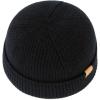 imageTOPEX PolarWool 100 Merino Wool Fisherman Beanie Hat  Soft Single Layer Warm Short Sailor Trawler Cap for Men WomenCity Black