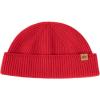 imageTOPEX PolarWool 100 Merino Wool Fisherman Beanie Hat  Soft Single Layer Warm Short Sailor Trawler Cap for Men WomenSignal Red