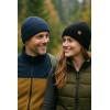 imageTOPEX PolarWool Merino Wool Beanie FleeceLined Warm Winter Hat for Cold Weather Hiking Skiing RunningBlack