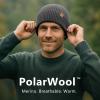 imageTOPEX PolarWool Merino Wool Beanie FleeceLined Warm Winter Hat for Cold Weather Hiking Skiing RunningGrey
