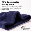 imageTOPEX PolarWool Merino Wool Beanie FleeceLined Warm Winter Hat for Cold Weather Hiking Skiing RunningNavy