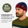 imageTOPEX PolarWool Merino Wool Fisherman Beanie  Dual Layer Knit Hat with Two Styles for Large HeadsArmy Green