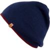 imageTOPEX PolarWool Merino Wool Fisherman Beanie  Dual Layer Knit Hat with Two Styles for Large HeadsNavy  Burgundy