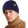 imageTOPEX PolarWool Merino Wool Beanie FleeceLined Warm Winter Hat for Cold Weather Hiking Skiing RunningNavy