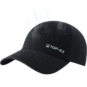 imageOversized XL XXL Waterproof All Weather Performance Running Cap Recycled Unstructured Baseball Hat Urban StormUrban Black