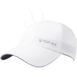 imageOversized XL XXL Waterproof All Weather Performance Running Cap Recycled Unstructured Baseball Hat Urban StormUrban White
