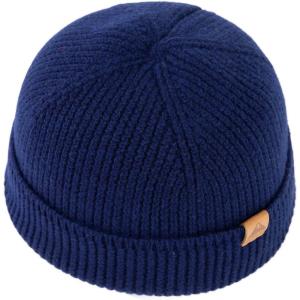 imageTOPEX PolarWool 100 Merino Wool Fisherman Beanie Hat  Soft Single Layer Warm Short Sailor Trawler Cap for Men WomenMetro Navy