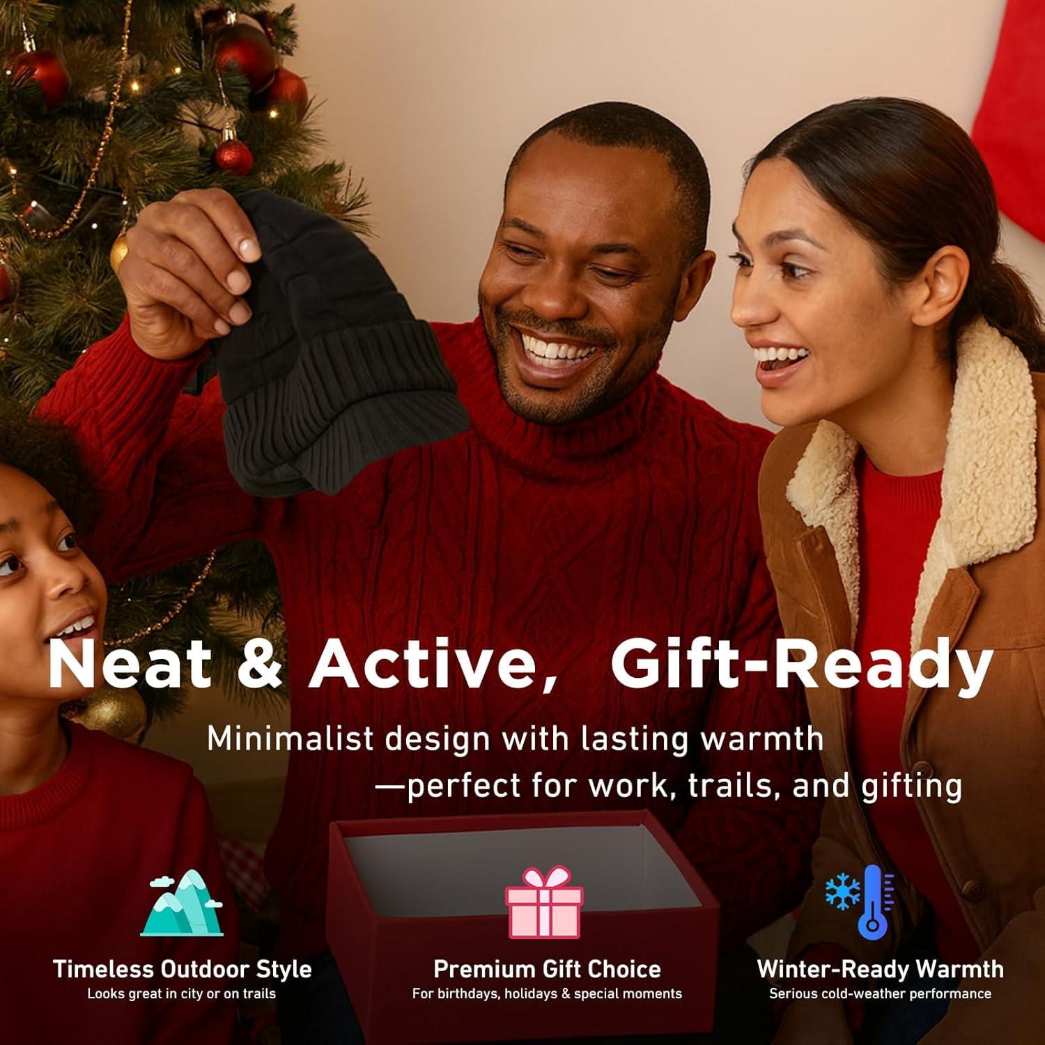 imageDryKnit Waterproof LXLXXL Fleece Lined Merino Wool Blend Beanie with Brim Visor Cap Warm Winter Hat for Men WomenGrayurban