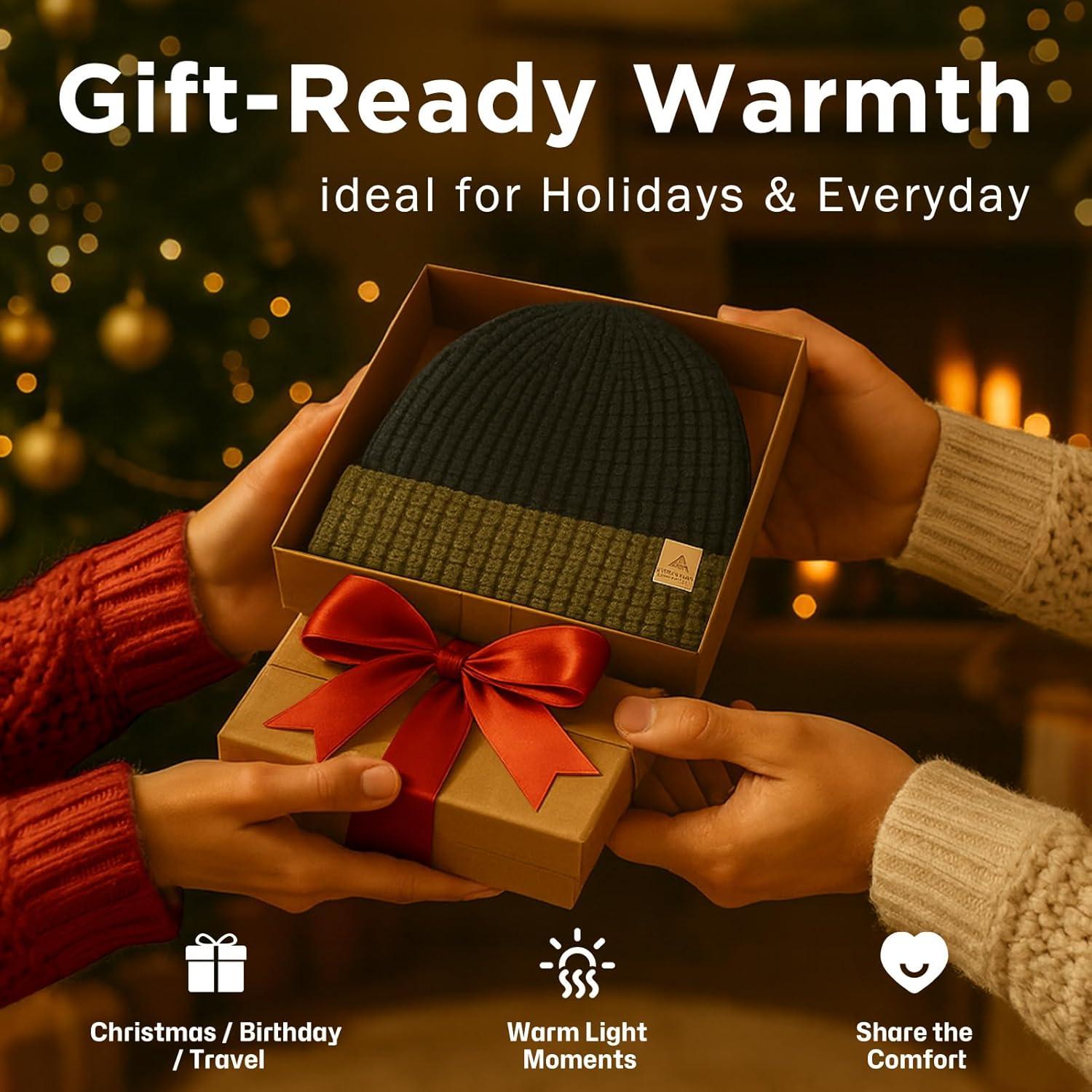 imagePolarWool LXLXXL Merino Wool Waffle Fisherman Beanie Watch Cap DualLayer 2 Styles Warm Winter Knit Hat for Men WomenBlacksentinel