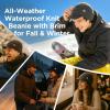 imageDryKnit Waterproof Merino Wool LXLXXL Beanie Hat with Brim Visor Cap Warm Winter Knit Hat for Men WomenGrayurban