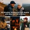 imageDryKnit Waterproof Merino Wool LXLXXL Beanie Hat with Brim Visor Cap Warm Winter Knit Hat for Men WomenGrayurban