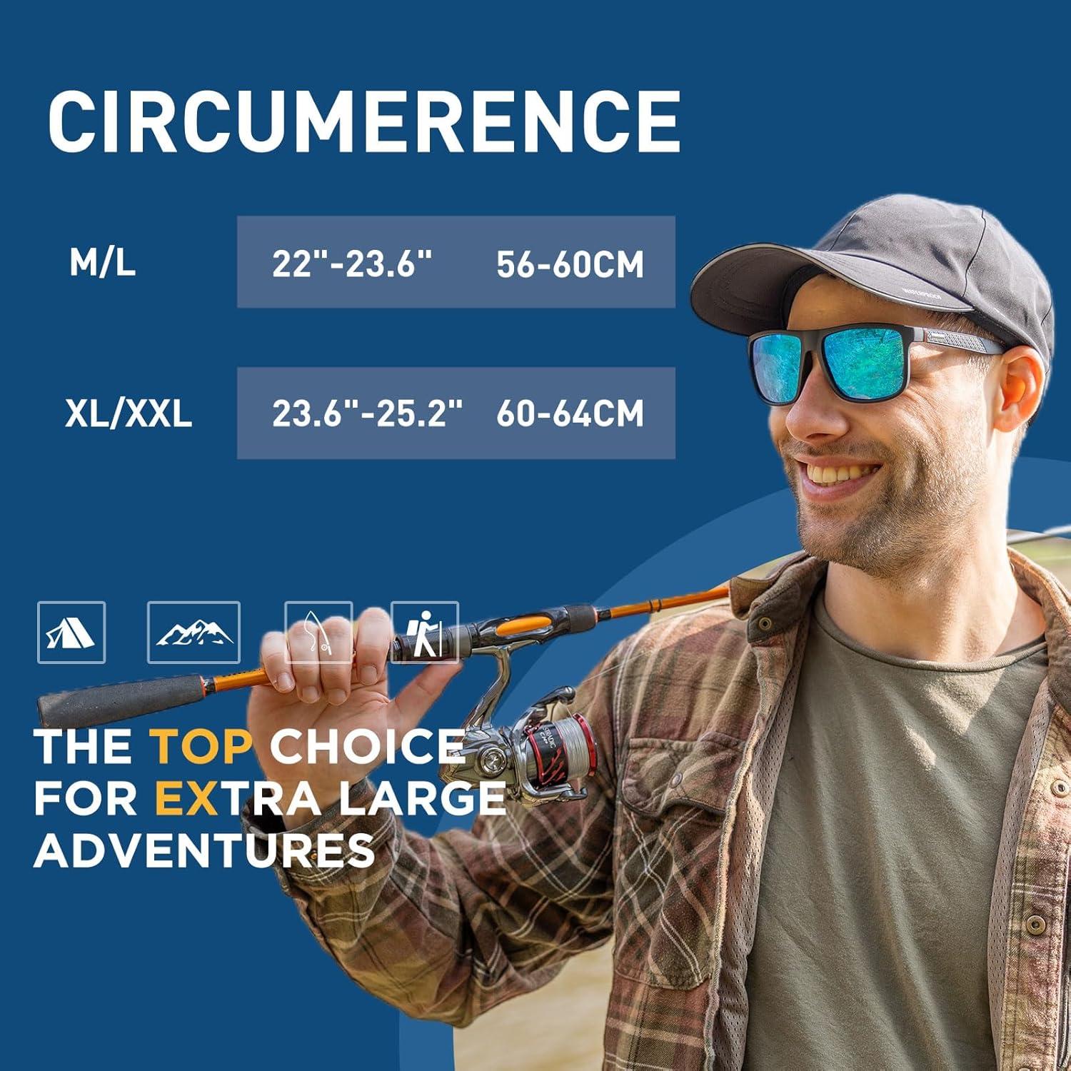 imageTOPEX Large Waterproof Men Women Running Hydro Cooling Hat Baseball Cap for Big Heads White