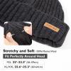 imagePolarWool 100 Merino Wool LXLXXL Fisherman Beanie Watch Cap Single Layer 3 Styles Warm Winter Knit Hat for Men WomenCharcoalforge