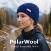 imagePolarWool 100 Merino Wool LXLXXL Fisherman Beanie Watch Cap Single Layer 3 Styles Warm Winter Knit Hat for Men WomenNavyharbor