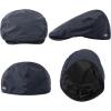 imageTOPEX Mens Newsboy Duckbill Cap  Gatsby Irish Flat Waterproof Hat Winter Golf Driving Cabbie Pageboy Style Ivy Paperboy Man Cap Navyblue Medium Large