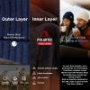 imageTOPEX PolarWool LXLXXL 100 Merino Wool Beanie Fleece Lined Hat Watch Cap for Cold Weather Winter WarmBlack