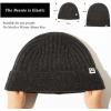 imageTOPEX PolarWool LXLXXL 100 Merino Wool Beanie Fleece Lined Hat Watch Cap for Cold Weather Winter WarmDark Grey