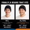 imageTOPEX PolarWool Oversized 100 Merino Wool Fleece Lining M L XL XXL Beanie Cold Weather Winter Hat Big HeadTe94586grey