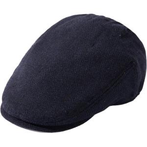 imageTOPEX XLXXL Wool Tweed Newsboy Flat Cap for Men Winter Fashion Ivy Cap Gatsby Golf Hat Satin LinedHerringbonenavy