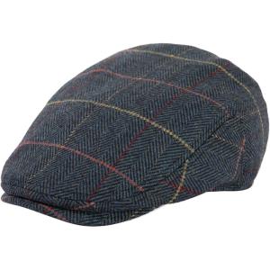 imageTOPEX XLXXL Wool Tweed Newsboy Flat Cap for Men Winter Fashion Ivy Cap Gatsby Golf Hat Satin LinedPlaidnavy