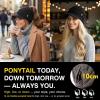 imageTOPEX Fleece Lined Ponytail Hole Visor Beanie  Winter Warmth for High ampamp Low PonytailsGrey