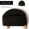 imageTOPEX PolarWool Merino Wool Beanie Polartec Fleece Lined LXLXXL Unisex Warm Winter Knit Hat Watch CapBlacksentinel