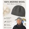 imageTOPEX PolarWool Merino Wool Beanie Polartec Fleece Lined LXLXXL Unisex Warm Winter Knit Hat Watch CapRedmaple