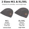 imageTOPEX PolarWool Merino Wool Beanie for Men Women  Fleece Lined Warm Knit Cuffed Hat Soft Stocking Cap for Cold WeatherGrey