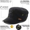 imageComhats Oversize L XL XXL Mens Cadet Army Caps Military Hats Basic Hiking Fishing68033barmy Green
