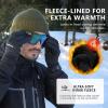 imageTOPEX DryKnit Unisex 80 Merino Wool Waterproof Beanie with Ear Flap Warm Winter Fleece Lined Beanie Hat MLXLGrey