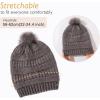 imageTOPEX PolarWool 100 Merino Wool Winter Slouchy Beanie for Women with Faux Fur Pom  Satin or Fleece Lined for Cold WeatherGreysatin Lined