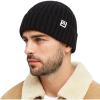 imagePolarWool 100 Merino Wool Polartec Fleece Lined LXLXXL Unisex Warm Windproof Beanie Watch Cap Knit Winter Hat OutdoorBlacksentinel