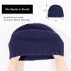 imagePolarWool Satin Lined 80 Merino Wool Beanie Winter Hat Oversized LXLXXL Cuffed Watch Fisherman Cap for Men WomenNavyharbor