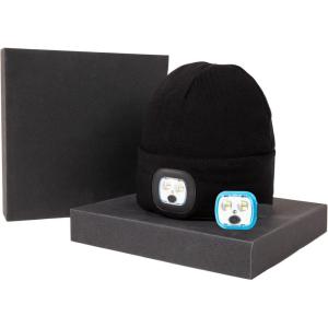 imageTOPEX DryKnit Waterproof Oversized Fleece Lined LED Beanies Christmas Dad Gifts Warm WinterBlack With 1 More Led  Box