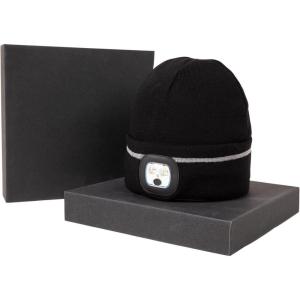 imageTOPEX DryKnit Waterproof Oversized Fleece Lined LED Beanies Christmas Dad Gifts Warm WinterBlack With Reflective  Box