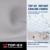 image:imageTOPEX Cooling Sun Hat with Neck Flap  UPF 50 Wide Brim Breathable Hat for Hiking Fishing amp Big HeadsGlacier Grey