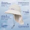 image:imageTOPEX Cooling Sun Hat with Neck Flap  UPF 50 Wide Brim Breathable Hat for Hiking Fishing amp Big HeadsGlacier Grey