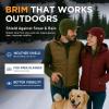 image:imageTOPEX DryKnit Waterproof Merino Wool Beanie Hat with Brim Ear Flaps Fleece Lined Ski Cap for Cold Weather amp Large HeadsGreen