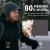 image:imageTOPEX DryKnit Waterproof Merino Wool Beanie Hat with Brim Ear Flaps Fleece Lined Ski Cap for Cold Weather amp Large HeadsGreen