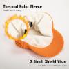 image:imageTOPEX DryKnit Waterproof Merino Wool Beanie Hat with Brim Ear Flaps Fleece Lined Ski Cap for Cold Weather amp Large HeadsOrange
