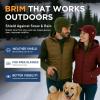 image:imageTOPEX DryKnit Waterproof Merino Wool Beanie Hat with Brim Ear Flaps Fleece Lined Ski Cap for Cold Weather amp Large HeadsOrange