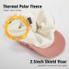 image:imageTOPEX DryKnit Waterproof Merino Wool Beanie Hat with Brim Ear Flaps Fleece Lined Ski Cap for Cold Weather amp Large HeadsPink