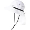 image:imageOversized XL XXL Mens Sun Hat Big Head Neck Flap Shade Waterproof UPF50 Wide Brim Hat Fishing Safari HikingWhite