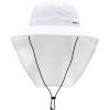 image:imageTOPEX Cooling Sun Hat with Neck Flap  UPF 50 Wide Brim Breathable Hat for Hiking Fishing amp Big HeadsWhite