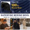 image:imageTOPEX PolarWool Merino Wool Beanie Polartec Fleece Lined LXLXXL Unisex Warm Winter Knit Hat Watch CapBeigealpine