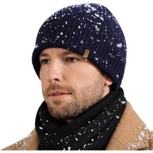 image:imageTOPEX DryKnit PolarWool Waterproof 100 Merino Wool Polartec Fleece Lined LXLXXL Watch Cap Fisherman Beanie Winter HatNavyharbor