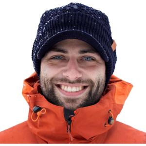 image:imageTOPEX DryKnit Waterproof 80 Merino Wool Beanie Hat with Brim  Fleece Lined Ski Cap for Cold Weather amp Large HeadsNavy