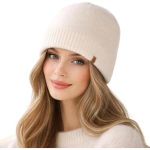 image:imageTOPEX PolarWool Merino Wool Beanie Polartec Fleece Lined LXLXXL Unisex Warm Winter Knit Hat Watch CapBeigealpine
