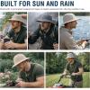 image:imageTOPEX XLXXL Waterproof Mens Sun Hat Wide Brim UPF 50 Bucket Hat for Women Sun Protection Outdoor HikingDark Grey