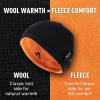 image:imageTOPEX DryKnit Waterproof Wool Beanie Hat for Men Fleece Lined Skull Cap Winter Knit Hat Watch Caps Reversible amp WindproofBlack
